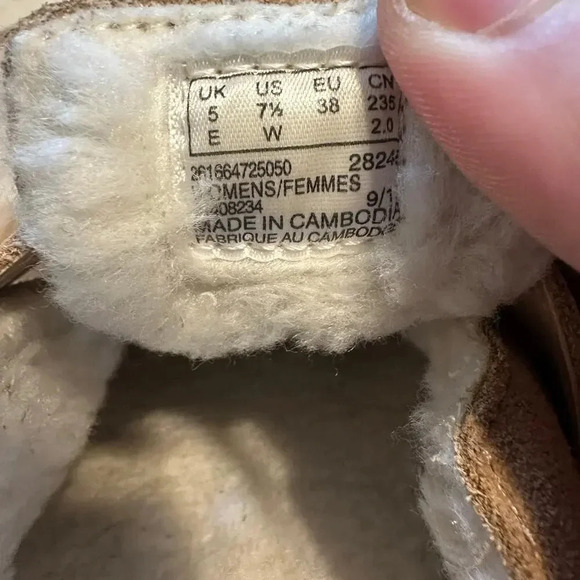 Clarks Collection Brynn Slip-On Slide Clog Size 7.5 Women's Suede Fur - Picture 8 of 8